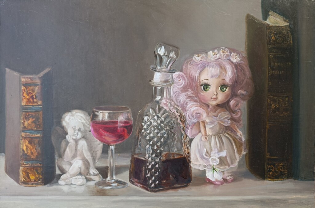 Картина маслом Куколка