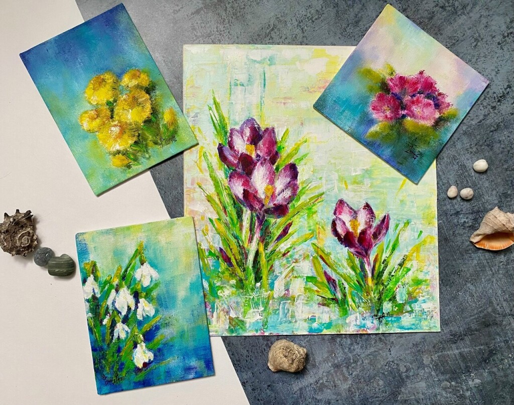 Весна (4 картины)