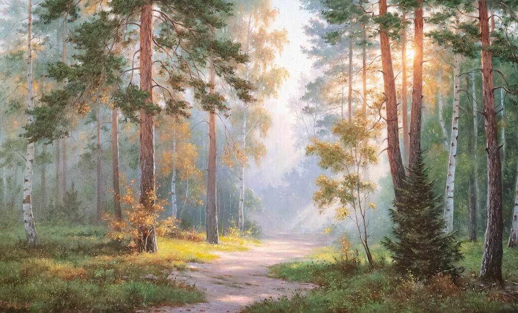 В осеннем лесу