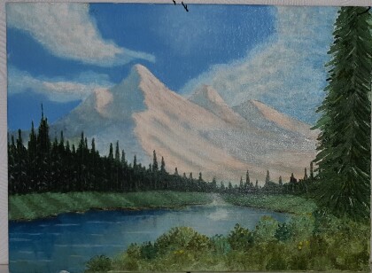 Картина "Хвойное ожерелье".