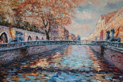 Банковский мост. Санкт-Петербург