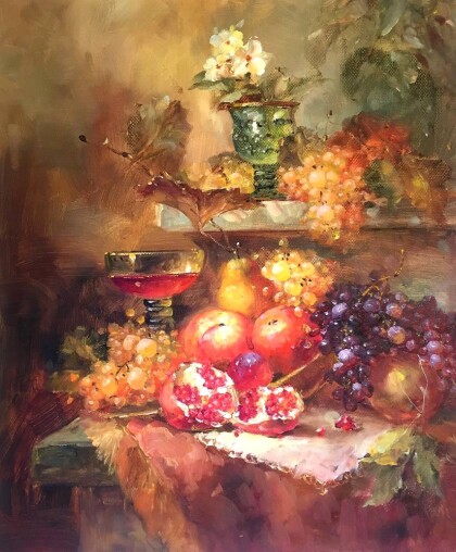 Натюрморт с гранатом