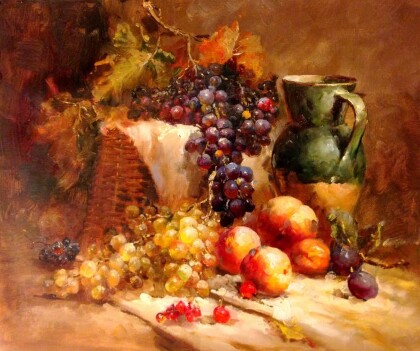 Натюрморт с зелёным кувшином