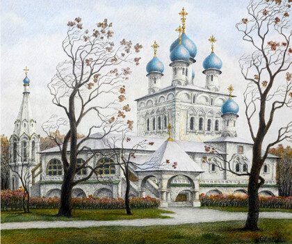 В Коломенском ветренно