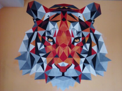 Полигональный тигр