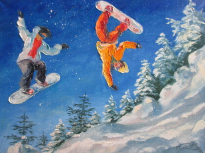 Сноубординг.