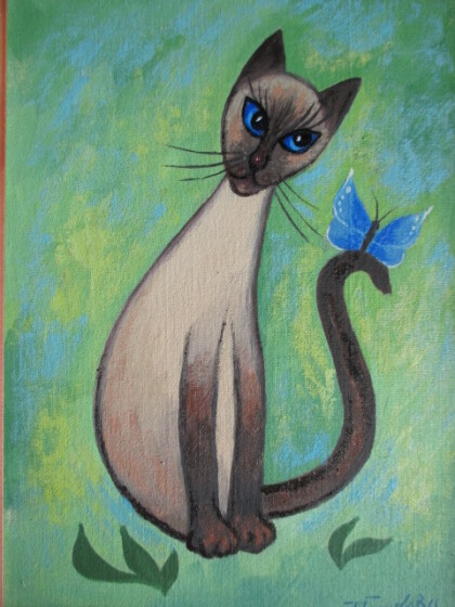 Бабочка прилетела...