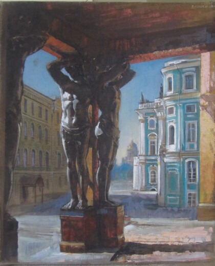 Вид на Эрмитаж.