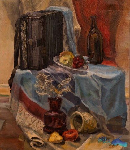 Натюрморт с баяном