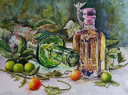 Натюрморт с маслинами