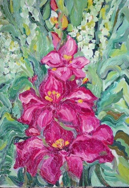 Красные лилии