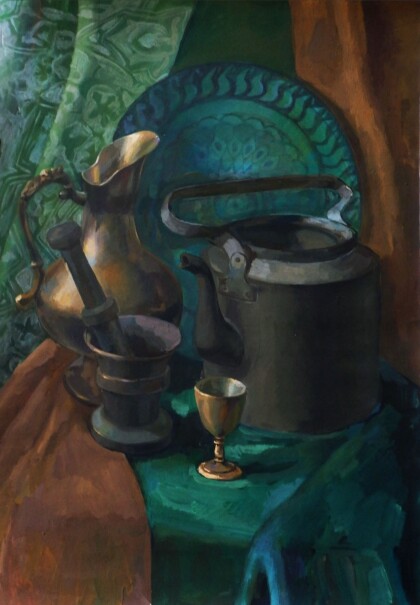 Натюрморт с медным кувшином