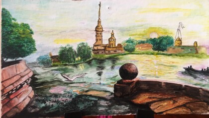 Петропавловская крепость. Вид с набережной