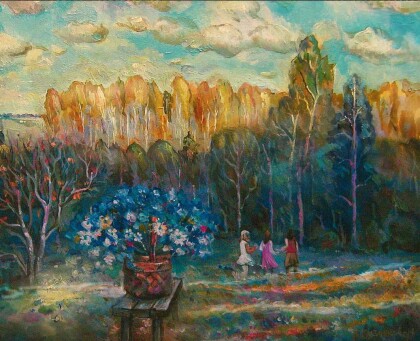 букет на поляне