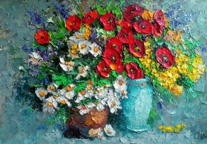 "Маки с ромашками"