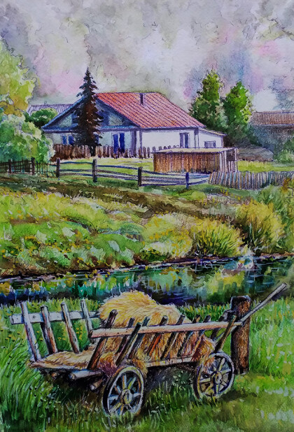 Деревенская парковка