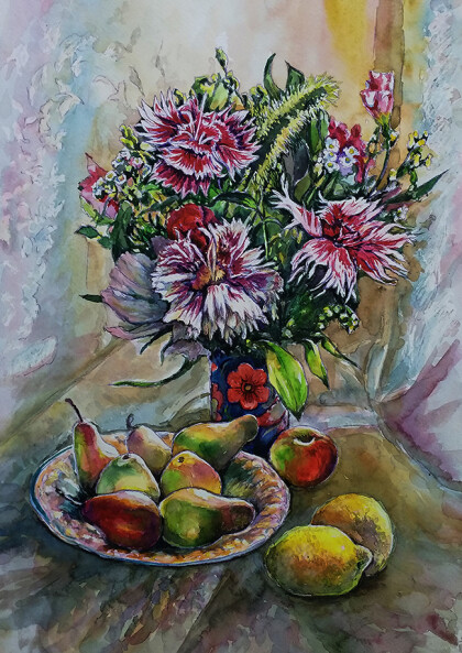 Фруктово цветочный набор