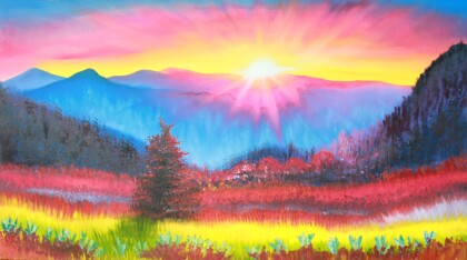 Яркий пейзаж