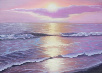 Рассвет на море