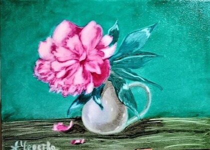 Розовый пион