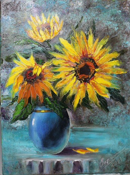 Подсолнухи.