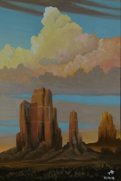 Закат в долине