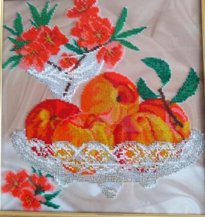 Персики в хрустале