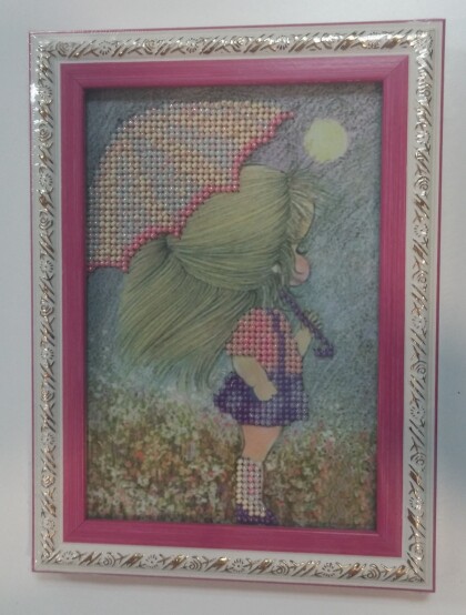 Девочка под зонтом