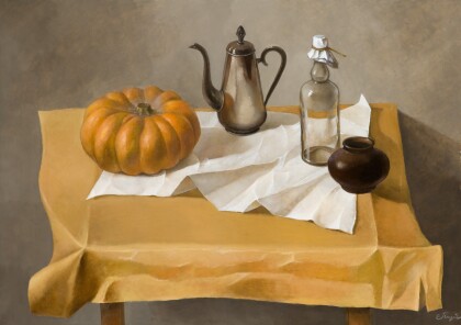 Тыква на бумаге