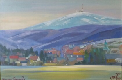 "Вид на гору Брокен."