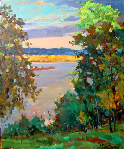 Вечером на Волге