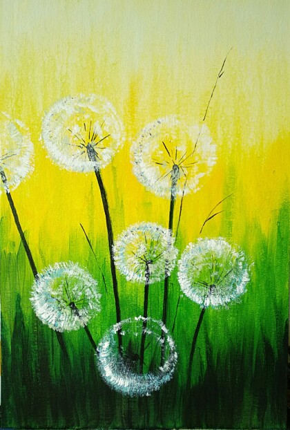 Утро. Одуванчики