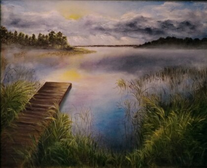 Утро на озере