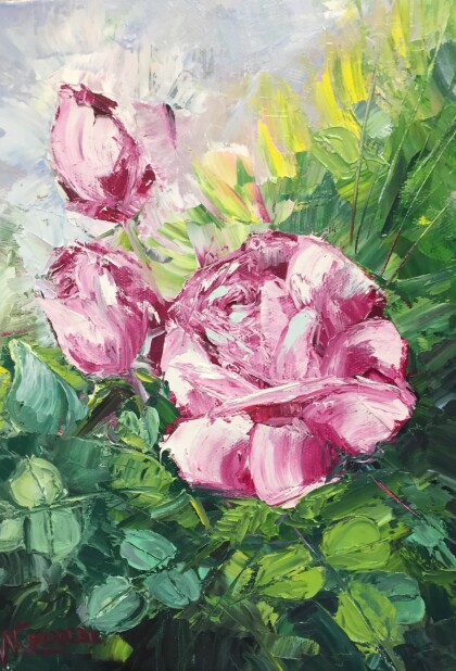 Утренние розы