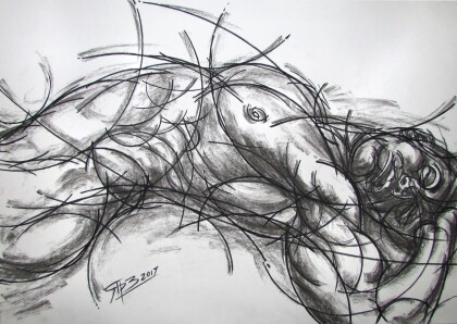 Лежащий обнаженный