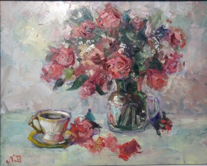 Натюрморт с розами