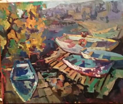 Лодки в Гурзуфе