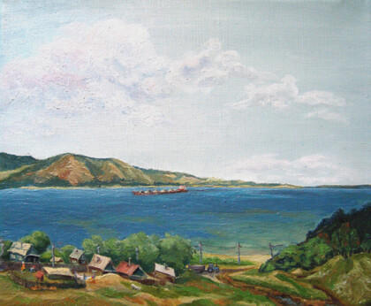 Деревенька на Волге