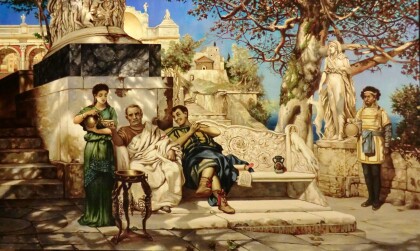 Отдых патриция (копия Семирадского)