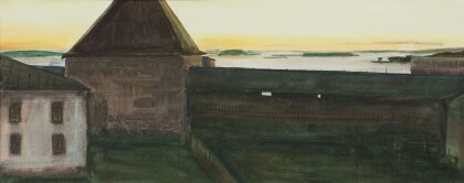 Ночь. Монастырская стена