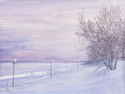 Набережная в Енисейске