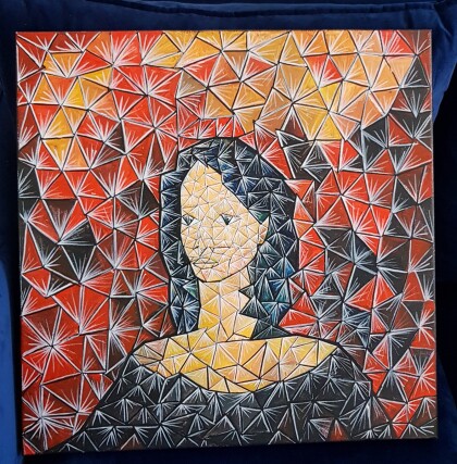 красный портрет