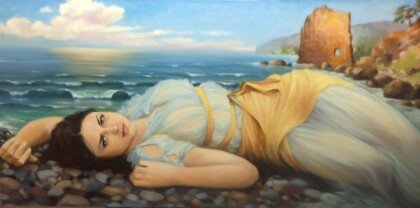 красотка в тунике (ПОРТРЕТ НА ЗАКАЗ)