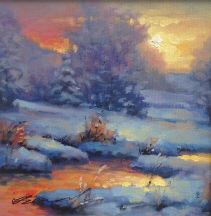 Зимний ручей