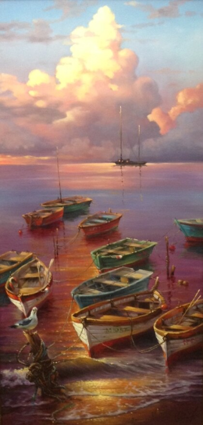 Лодки вечер