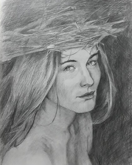 Девушка с венком