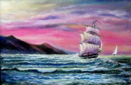 Малиновый закат