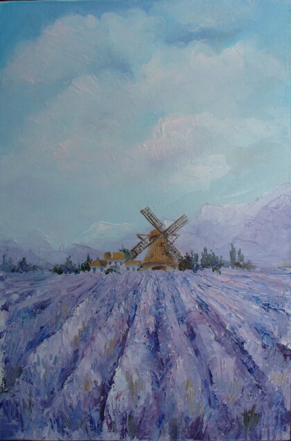 Над лавандовым полем...