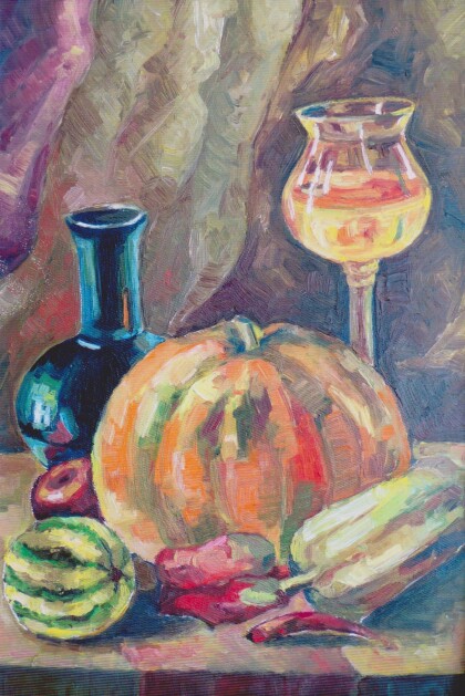 Натюрморт с тыквой