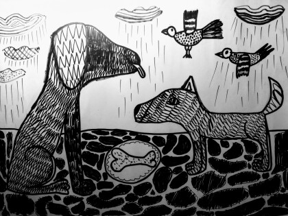 Перекус собачек